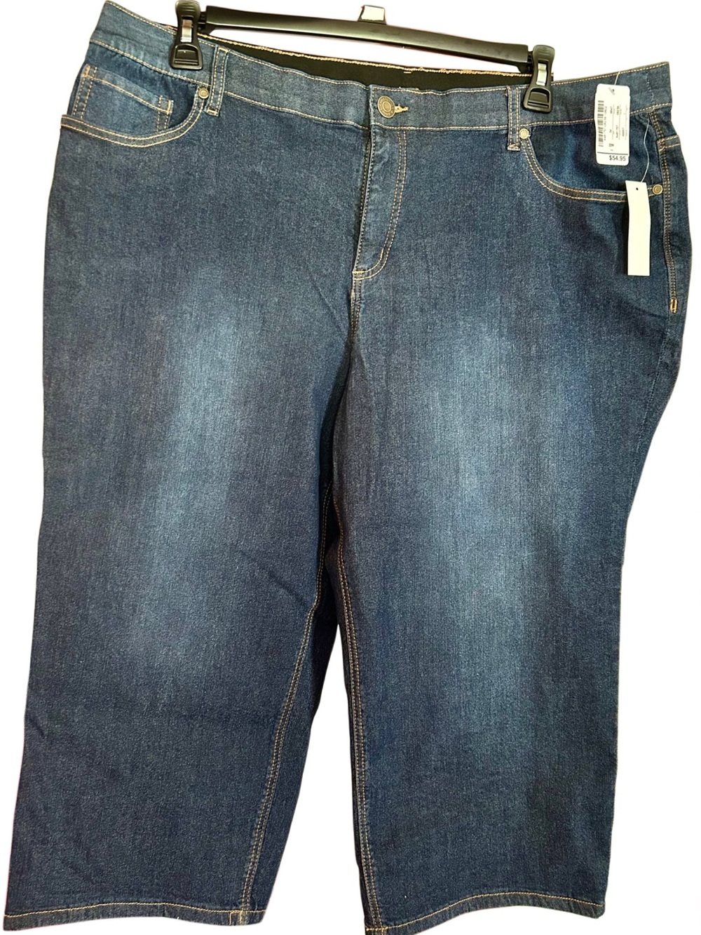 CJ Banks Denim Capri 22W NWT